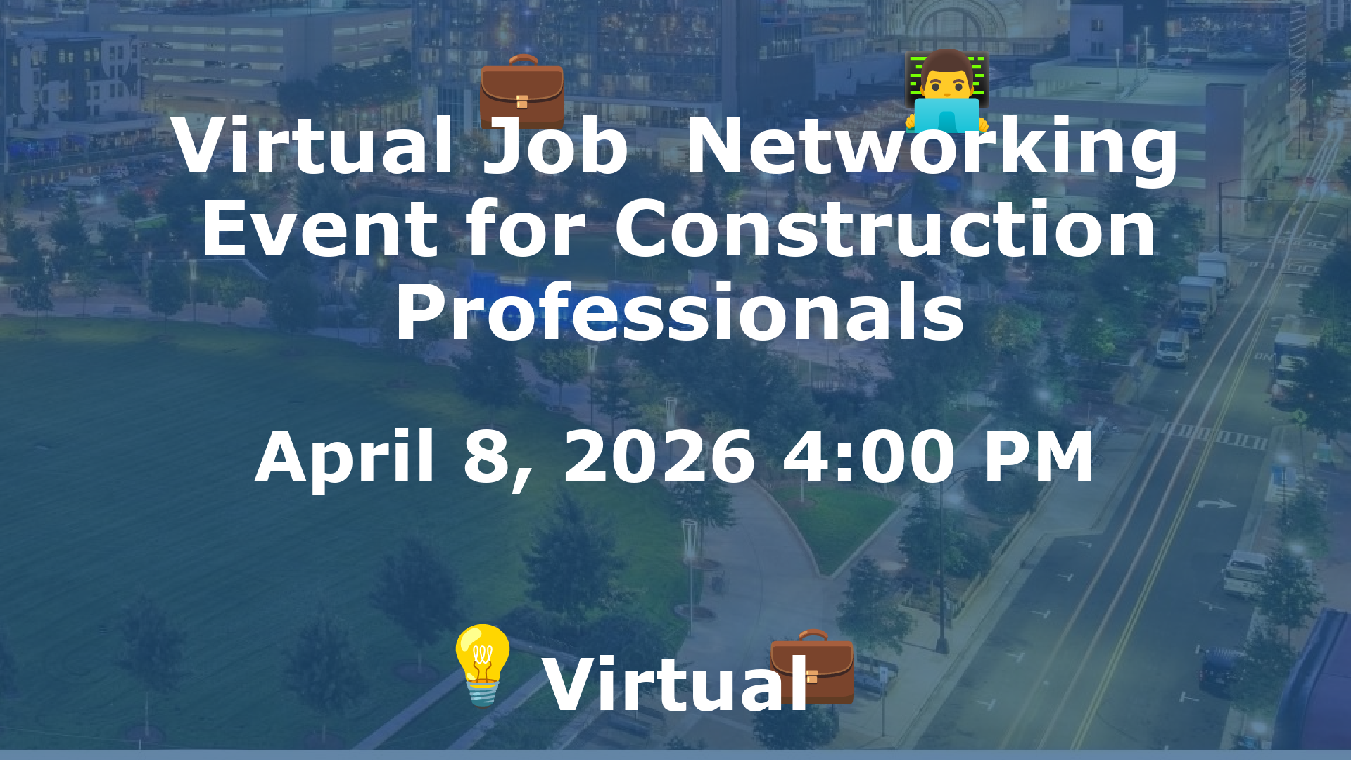 Virtual Job  Networking Event for Construction Professionals event image